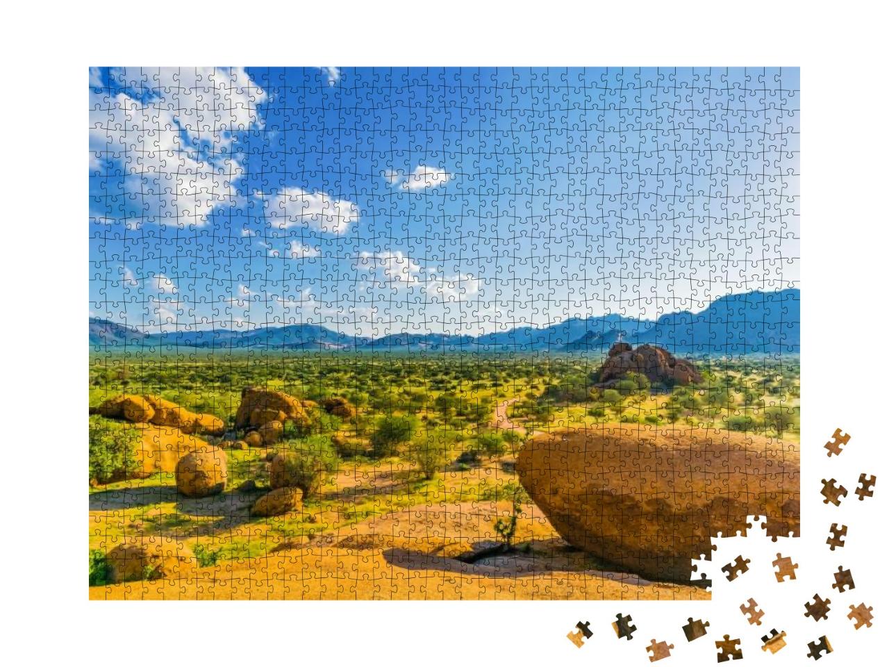 Erongo Mountains in Namibia... Jigsaw Puzzle with 1000 pieces