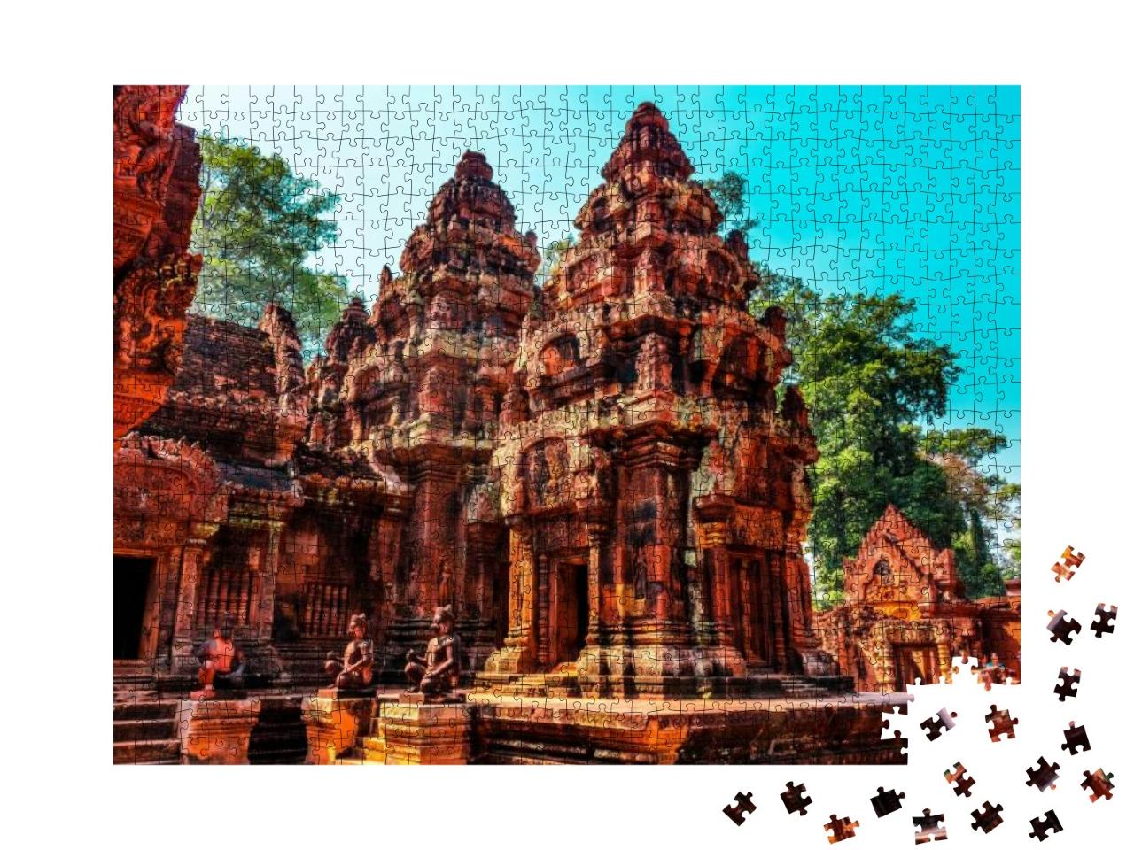 The Red Temple, Siem Reap, Cambodia... Jigsaw Puzzle with 1000 pieces