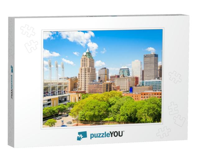 Cleveland, Ohio, USA Downtown City Skyline in the Daytime... Jigsaw Puzzle