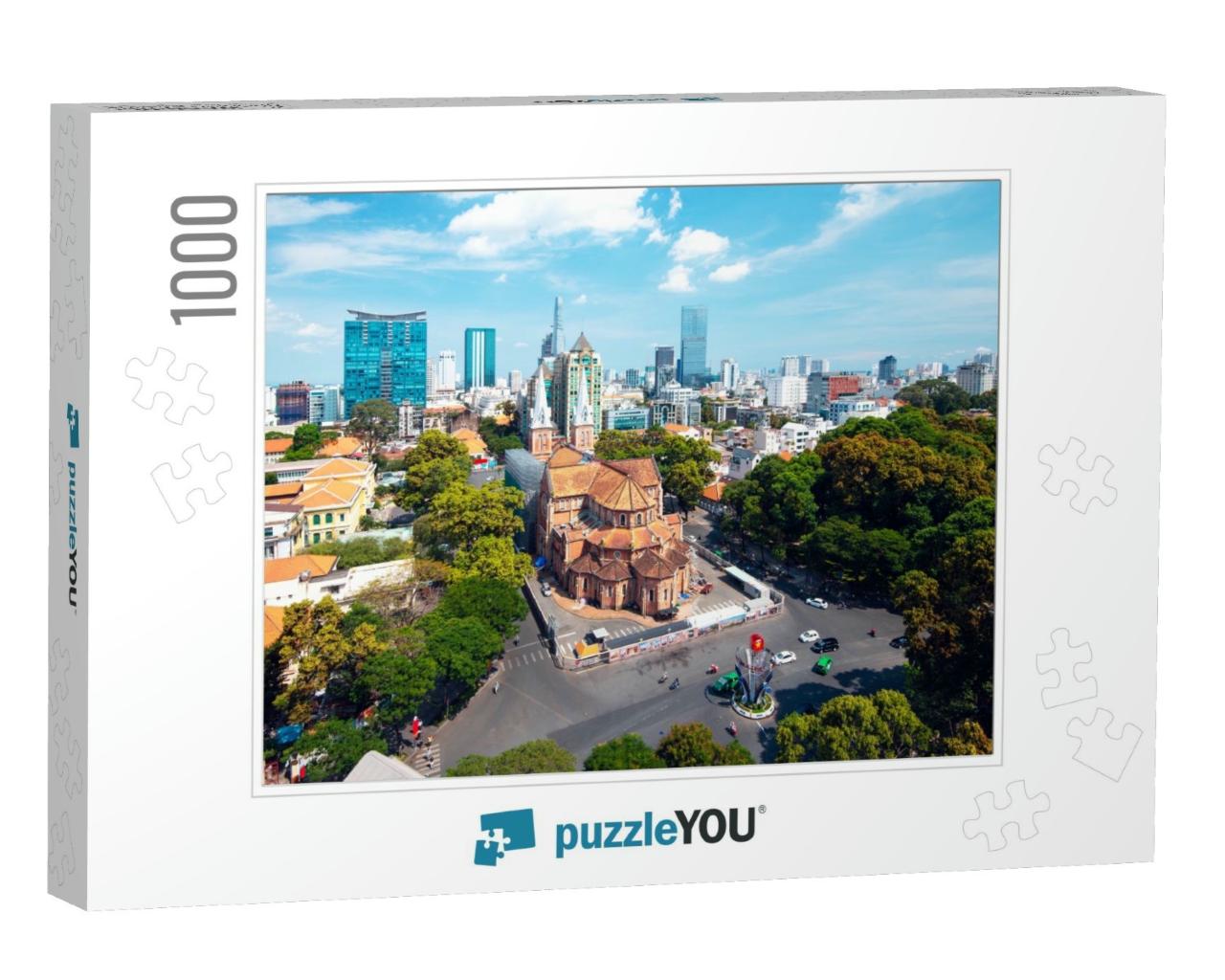 Notre Dame Cathedral, Ho Chi Minh City Vietnam... Jigsaw Puzzle with 1000 pieces