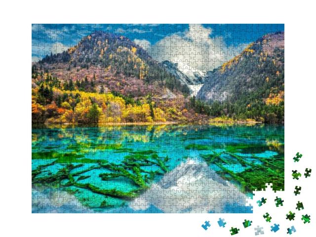Amazing View of Crystal Clear Water of the Five Flower La... Jigsaw Puzzle with 1000 pieces