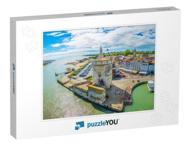 Seaside of La Rochelle Dominated by Tour De La Lanterne &... Jigsaw Puzzle