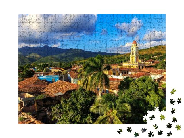View Over the City Trinidad on Cuba... Jigsaw Puzzle with 1000 pieces
