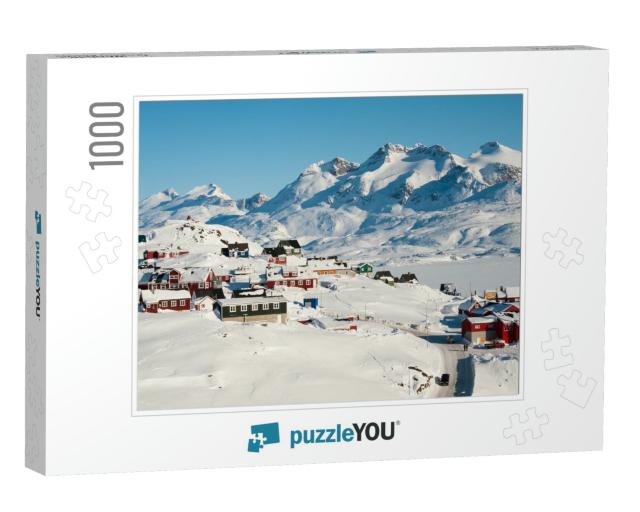 Wintertime in Tasiilaq, Greenland... Jigsaw Puzzle with 1000 pieces