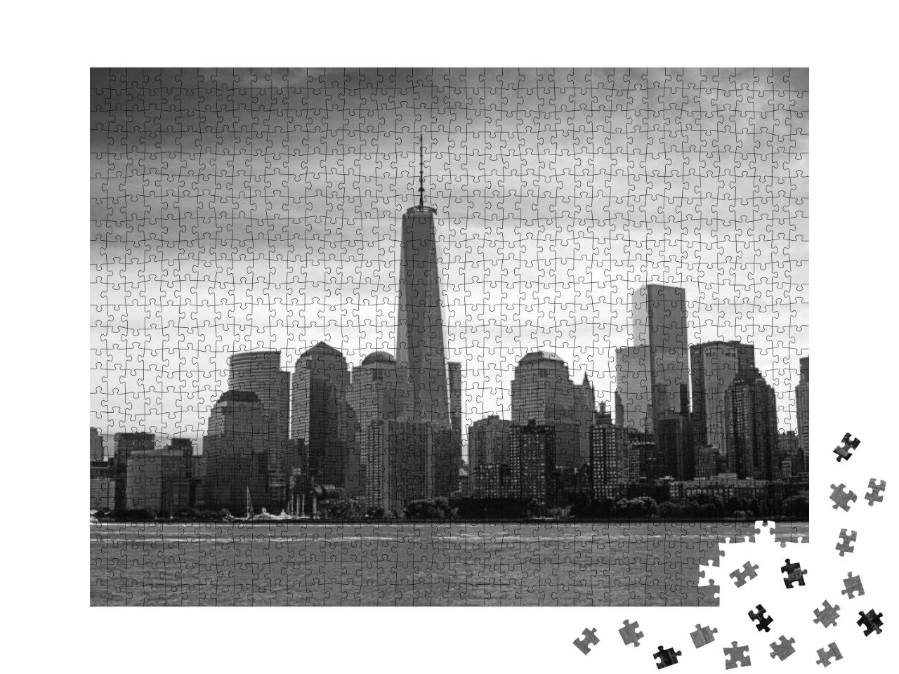 View of the Manhattan Island from the Hudson River... Jigsaw Puzzle with 1000 pieces