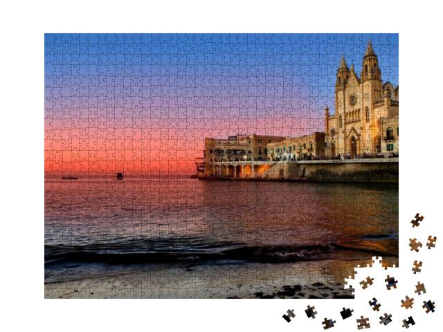 St Julian's Bay in Malta... Jigsaw Puzzle with 1000 pieces
