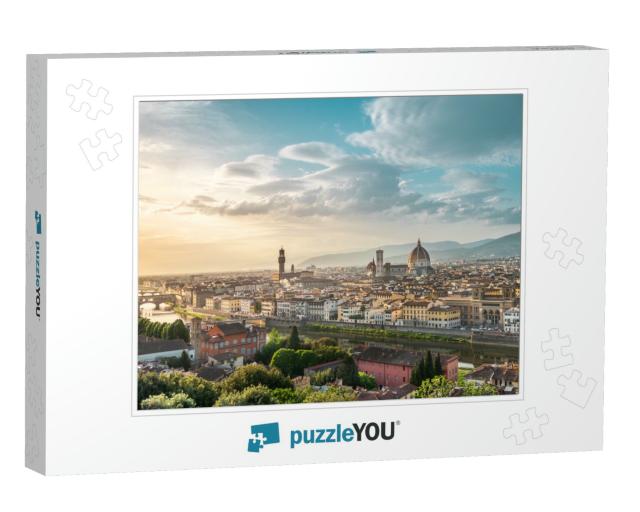 Florence - Italy, Panorama of Firenze... Jigsaw Puzzle