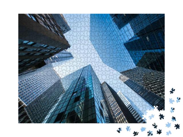 Modern Office Buildings in the Financial District... Jigsaw Puzzle with 1000 pieces