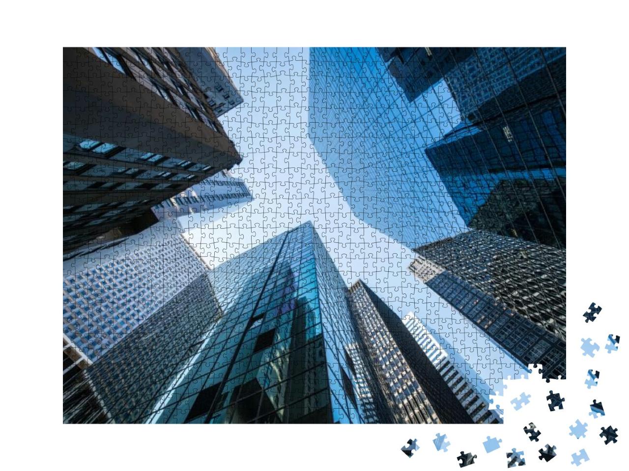 Modern Office Buildings in the Financial District... Jigsaw Puzzle with 1000 pieces
