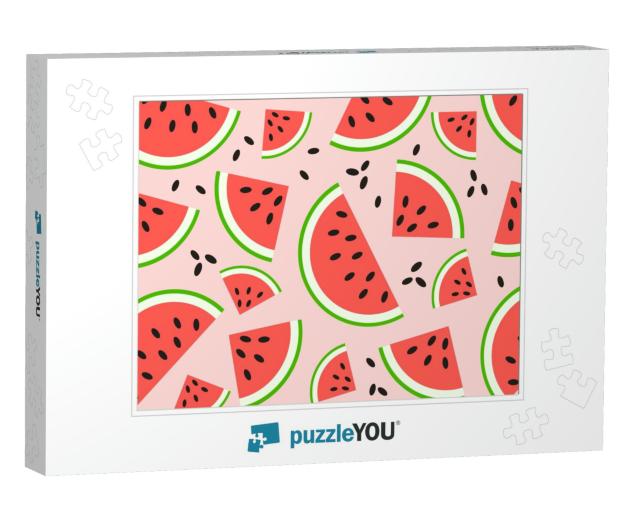 Watermelon Pattern Vector... Jigsaw Puzzle