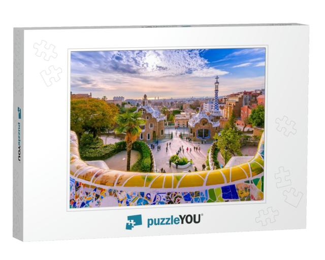 View of the City from Park Guell in Barcelona... Jigsaw Puzzle