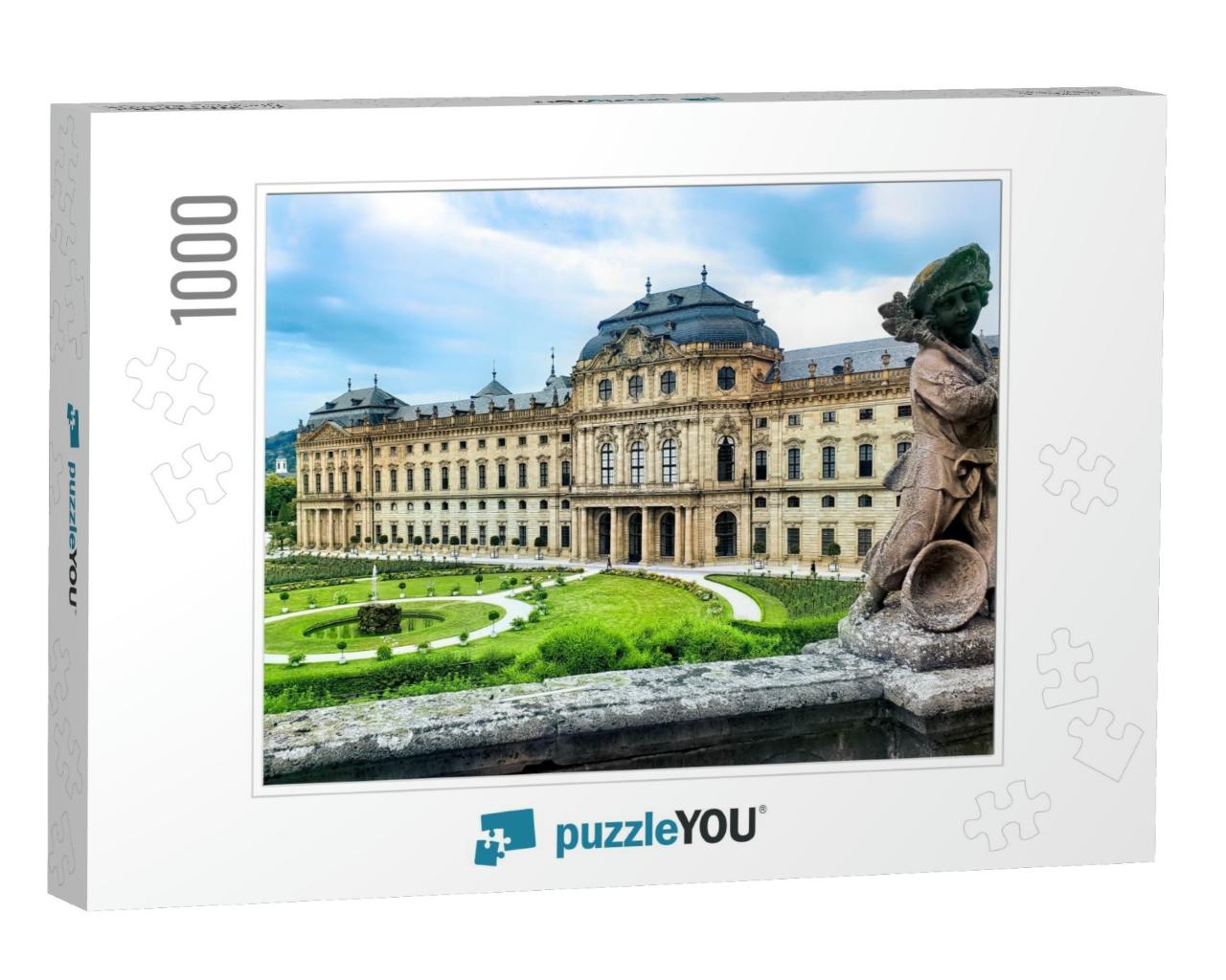 View of the Wurzburg Residenz Palace from Its Gardens wit... Jigsaw Puzzle with 1000 pieces