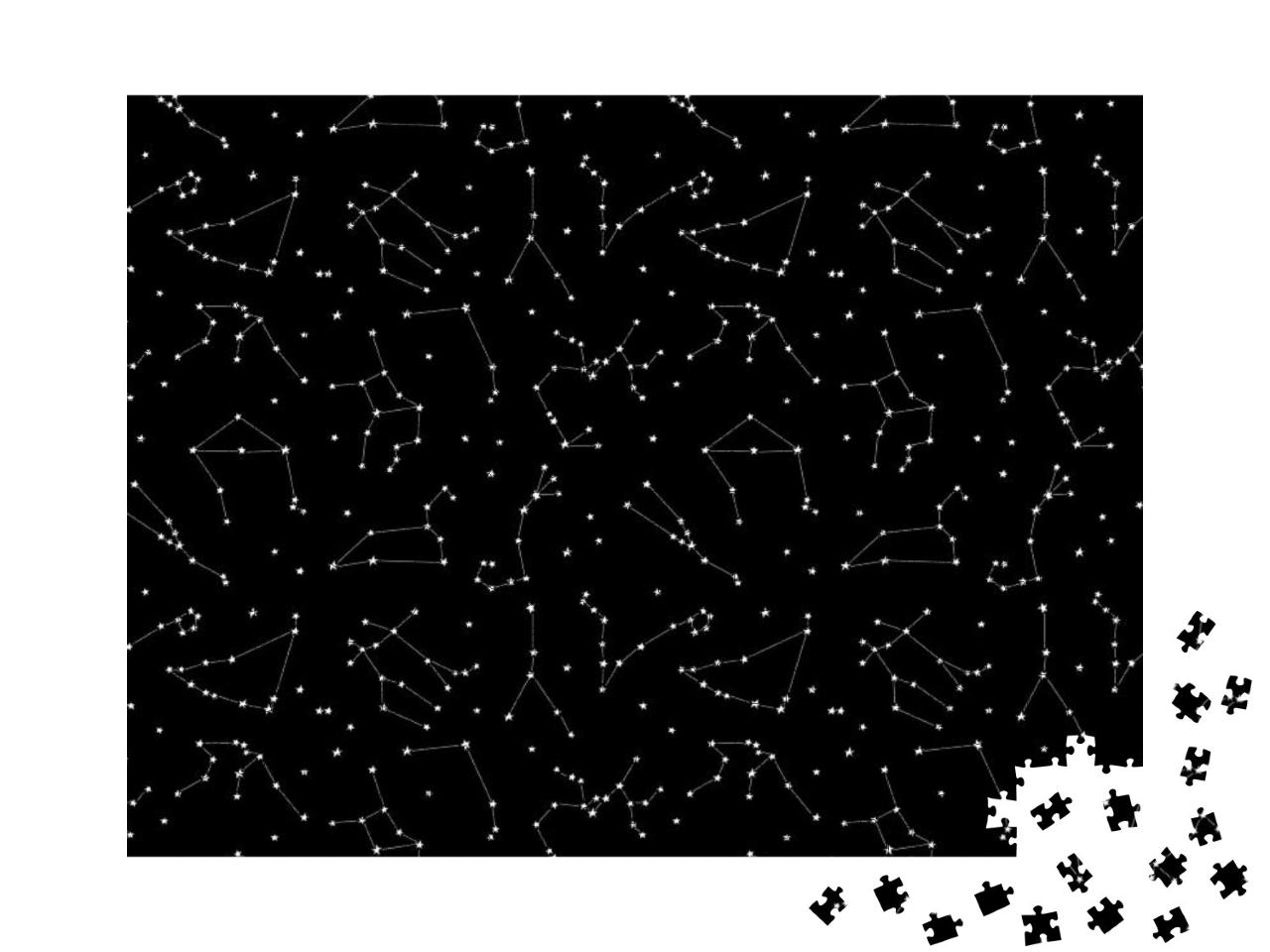 Zodiac Constellations Pattern... Jigsaw Puzzle with 1000 pieces