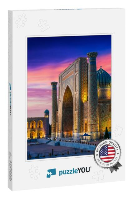 Registan, an Old Public Square in the Heart of the Ancien... Jigsaw Puzzle