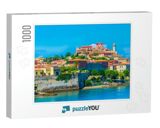 Panoramic View Over Portoferraio Town of Isola Delba, Elb... Jigsaw Puzzle with 1000 pieces