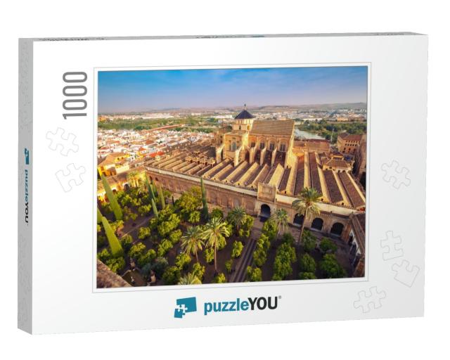 Aerial View of Great Mosque Mezquita - Catedral De Cordob... Jigsaw Puzzle with 1000 pieces