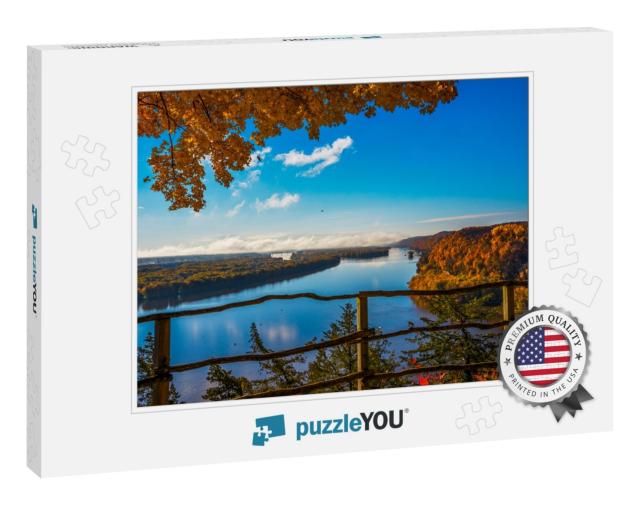 Overlook Above Mississippi River At Effigy Mounds Nationa... Jigsaw Puzzle