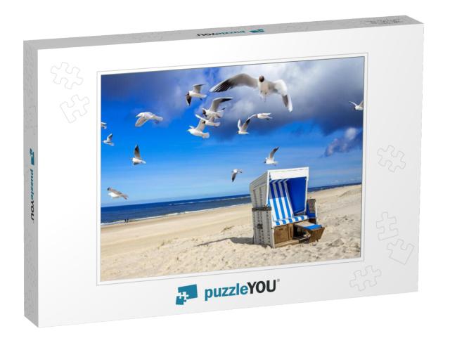 Beach in Westerland, Sylt, Germany... Jigsaw Puzzle