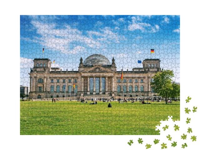 Reichstag Building in Berlin, Germany... Jigsaw Puzzle with 1000 pieces