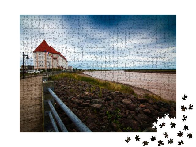 The River Coast in the of Moncton City... Jigsaw Puzzle with 1000 pieces