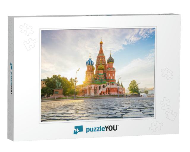 Basils Cathedral At Red Square in Moscow, Russia At Sunri... Jigsaw Puzzle