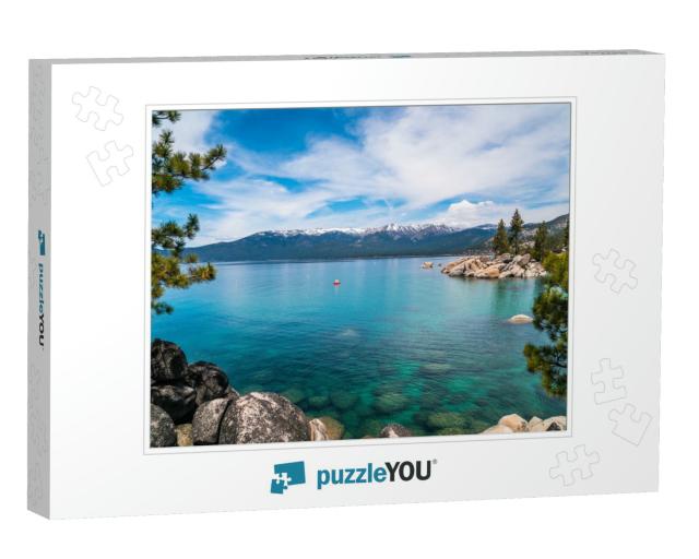 Pristine Crystal Clear Blue Waters of Lake Tahoe, Califor... Jigsaw Puzzle
