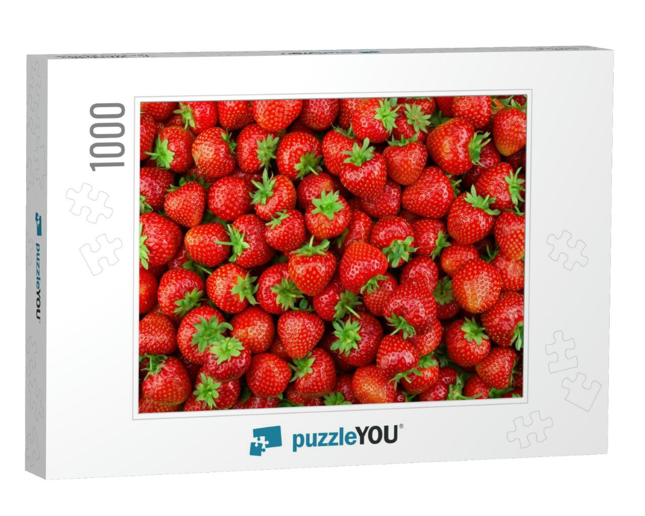 Strawberries Background. Strawberry. Food Background... Jigsaw Puzzle with 1000 pieces