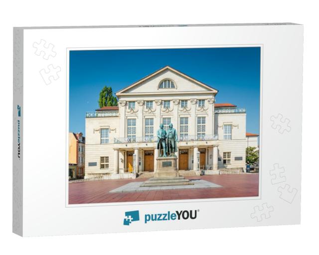 Classic View of Famous Deutsches National Theater with Go... Jigsaw Puzzle