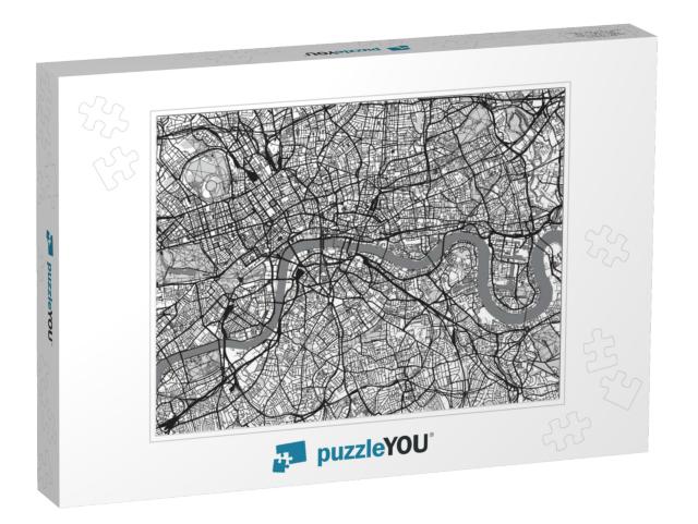 Urban City Map of London... Jigsaw Puzzle