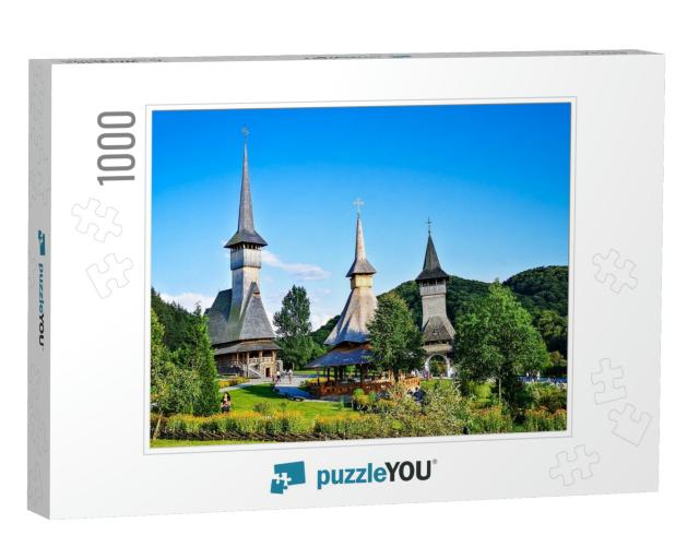 Barsana Monastery - August 16. Unidentified Tourists Visi... Jigsaw Puzzle with 1000 pieces