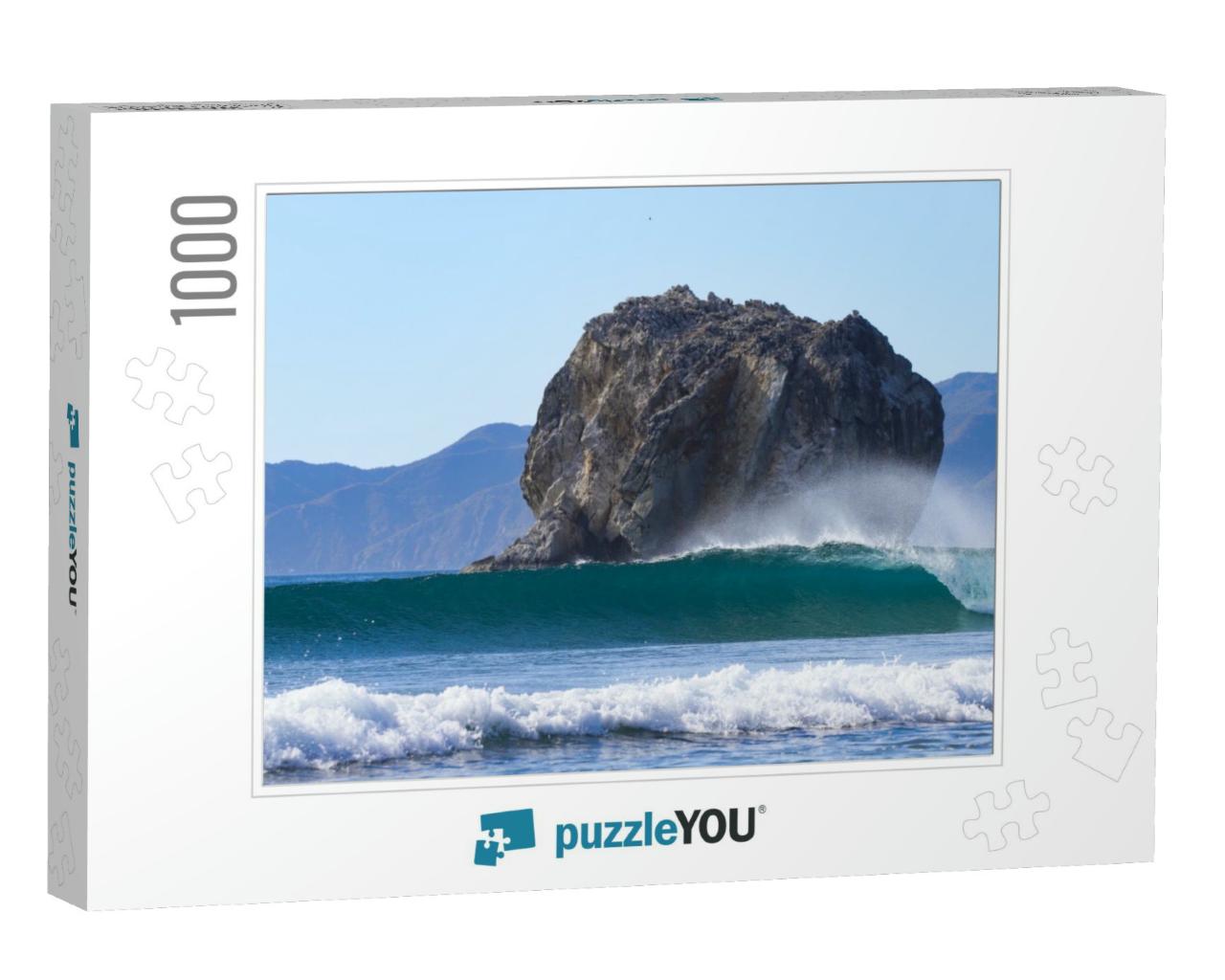 A Perfect Wave At the Famous Surf Spot Witch's Rock Locat... Jigsaw Puzzle with 1000 pieces