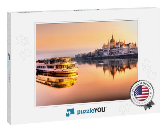 View of Budapest Parliament At Sunrise, Hungary... Jigsaw Puzzle