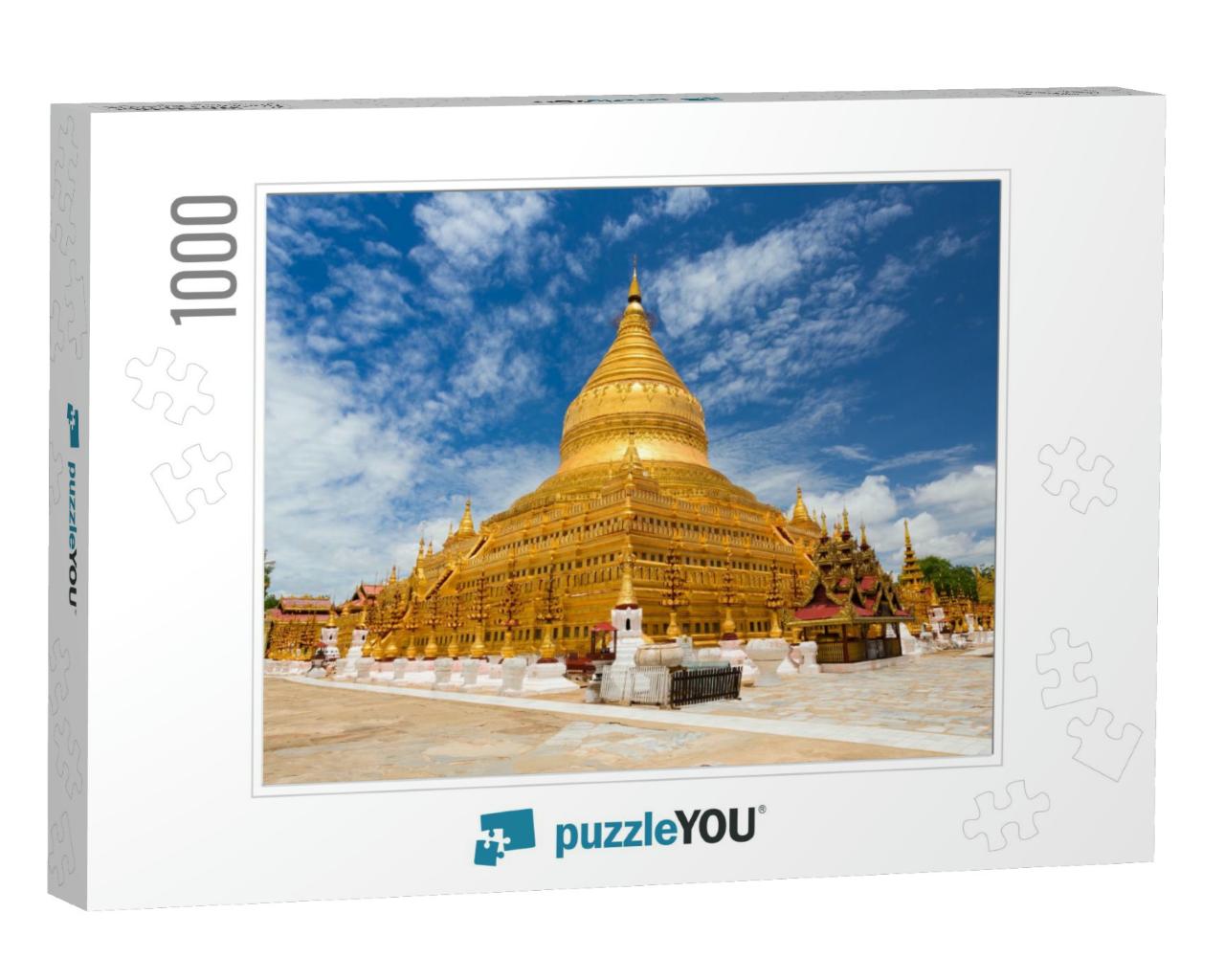 Shwezigon Pagoda in Bagan, Myanmar... Jigsaw Puzzle with 1000 pieces