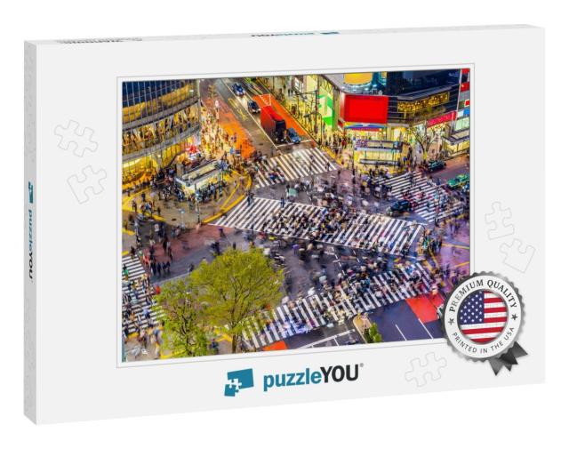 Tokyo, Japan View of Shibuya Crossing, One of the Busiest... Jigsaw Puzzle