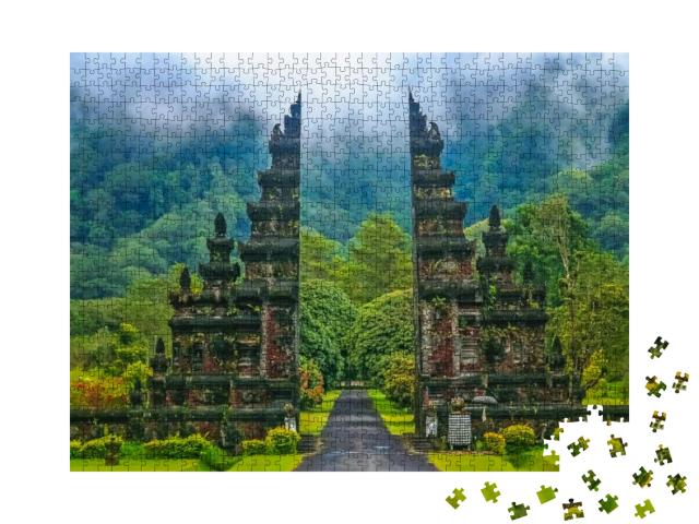 Gates to One of the Hindu Temples in Bali in Indonesia... Jigsaw Puzzle with 1000 pieces
