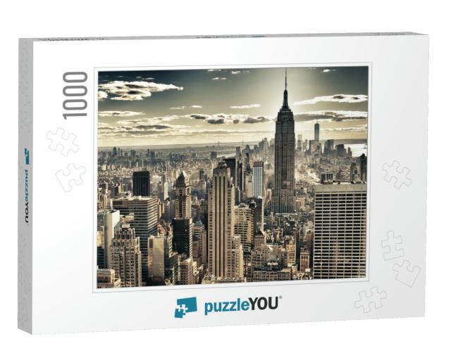 Hdr Image of the New York City... Jigsaw Puzzle with 1000 pieces