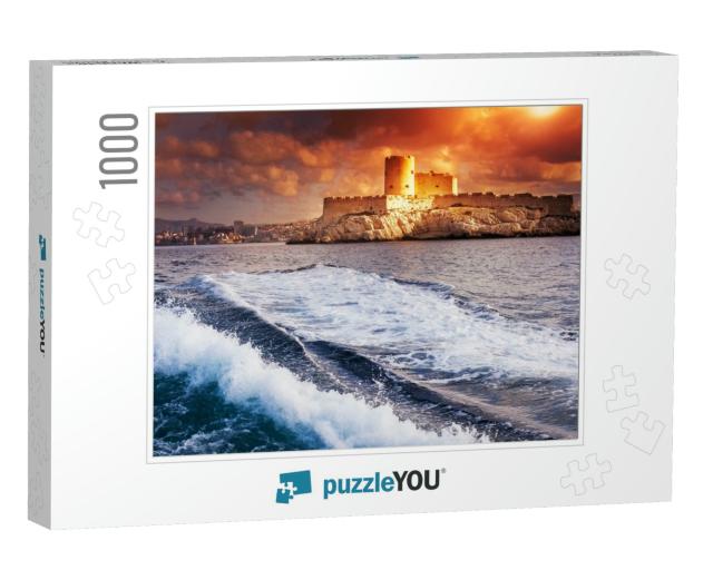 Chateau Dif, Marseille, France, Colorful Seascape... Jigsaw Puzzle with 1000 pieces