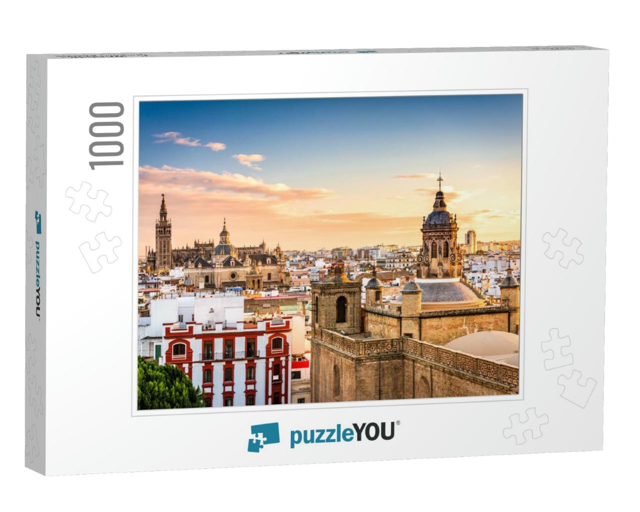 Seville, Spain Skyline in the Old Quarter... Jigsaw Puzzle with 1000 pieces