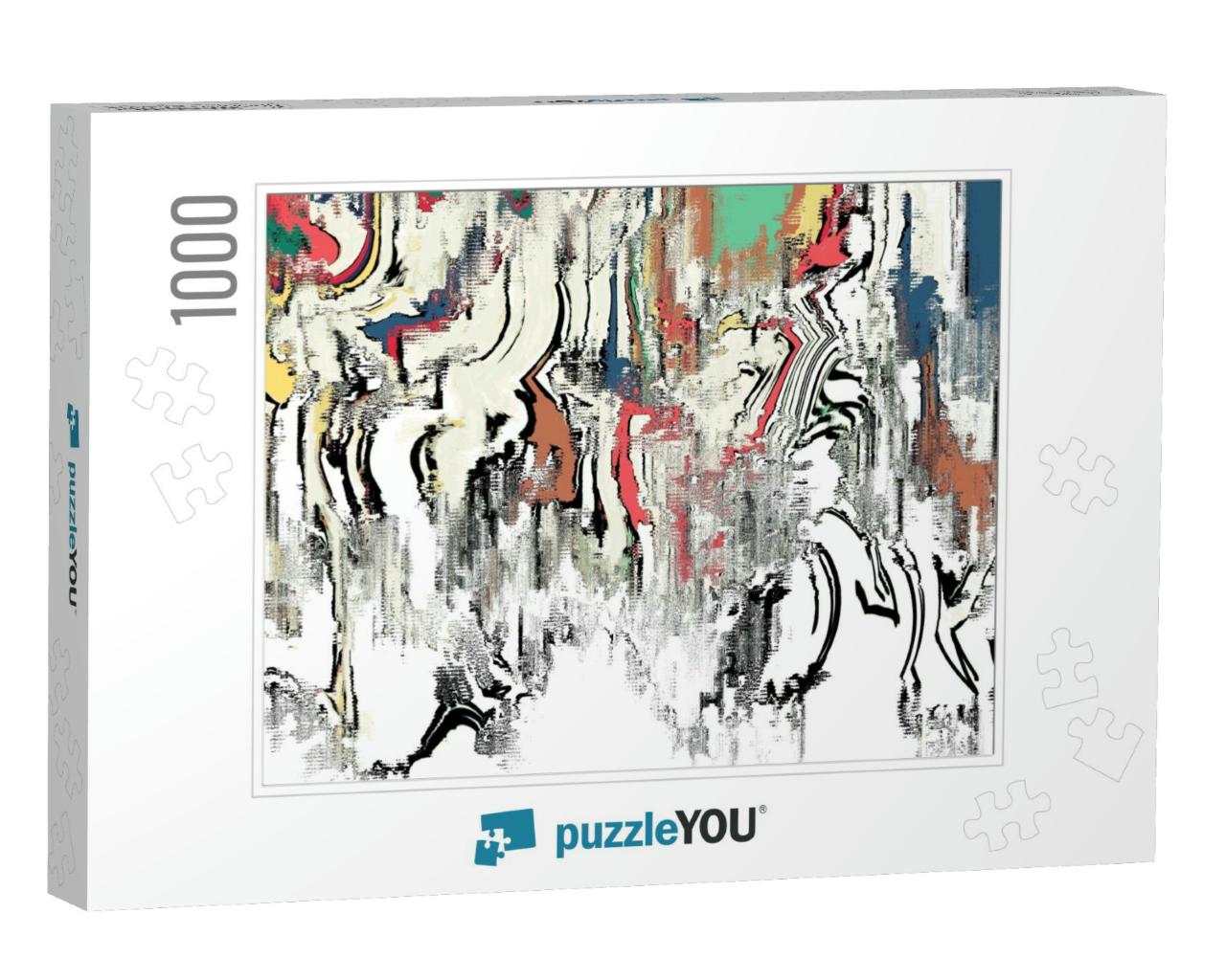 Canvas Painting Texture... Jigsaw Puzzle with 1000 pieces