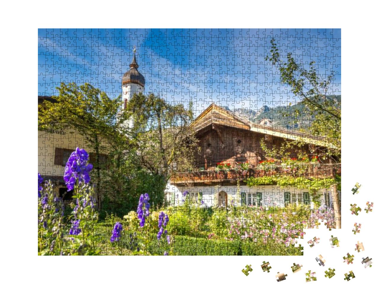 Historical City of Garmisch-Partenkirchen, Bavaria, Germa... Jigsaw Puzzle with 1000 pieces