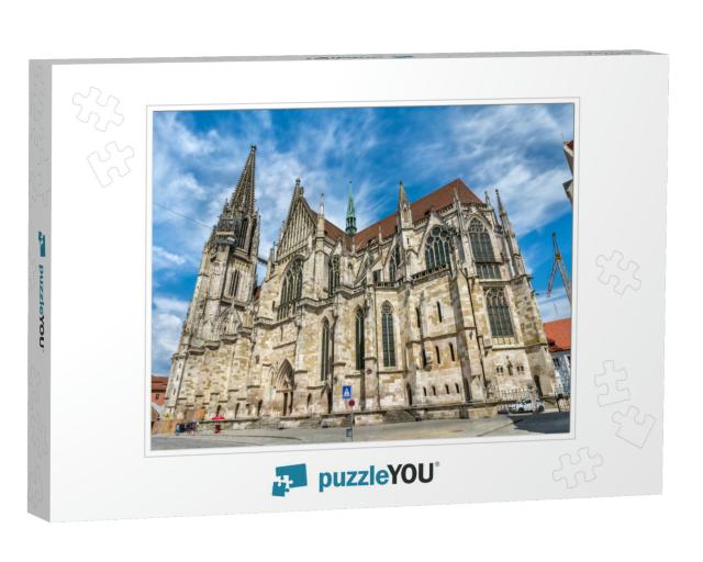 Dom St. Peter, the Cathedral of Regensburg in Bavaria, Ge... Jigsaw Puzzle