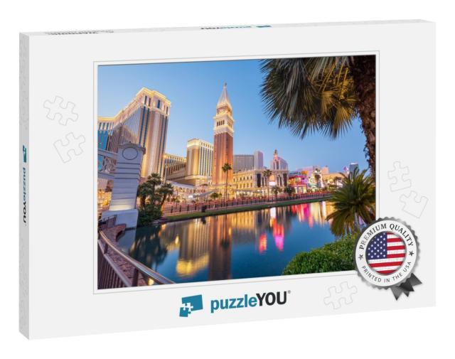 Las Vegas, Nevada, USA Cityscape Along the Strip At Twilig... Jigsaw Puzzle