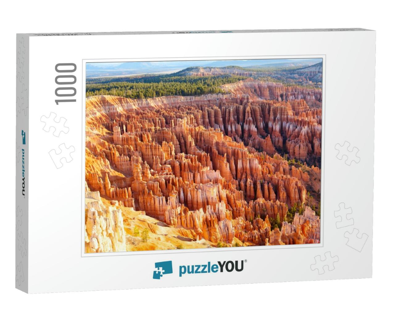 Amphitheater from Inspiration Point At Sunrise, Bryce Can... Jigsaw Puzzle with 1000 pieces