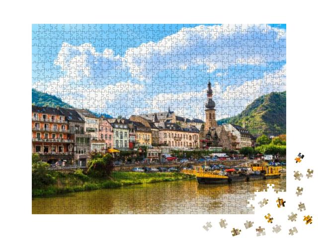 View of the Wine Town Cochem At the Moselle in Germany... Jigsaw Puzzle with 1000 pieces