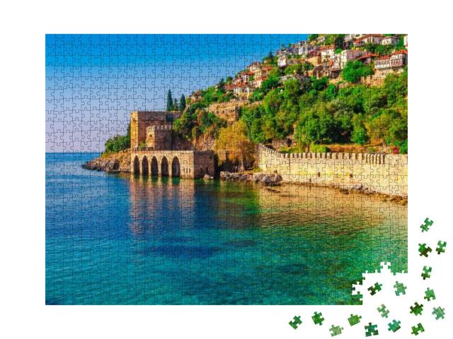 Landscape of Ancient Shipyard Near of Kizil Kule Tower in... Jigsaw Puzzle with 1000 pieces