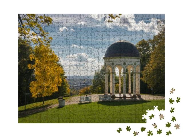 Monopteros Temple At Neroberg in the German City of Wiesb... Jigsaw Puzzle with 1000 pieces