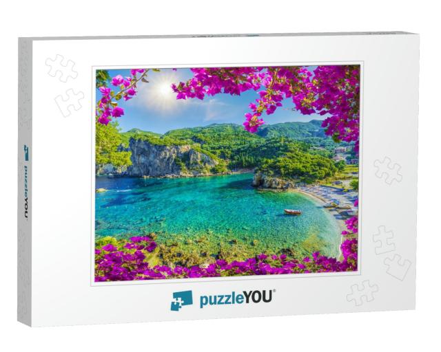 Amazing Bay with Crystal Clear Water in Paleokastritsa, C... Jigsaw Puzzle