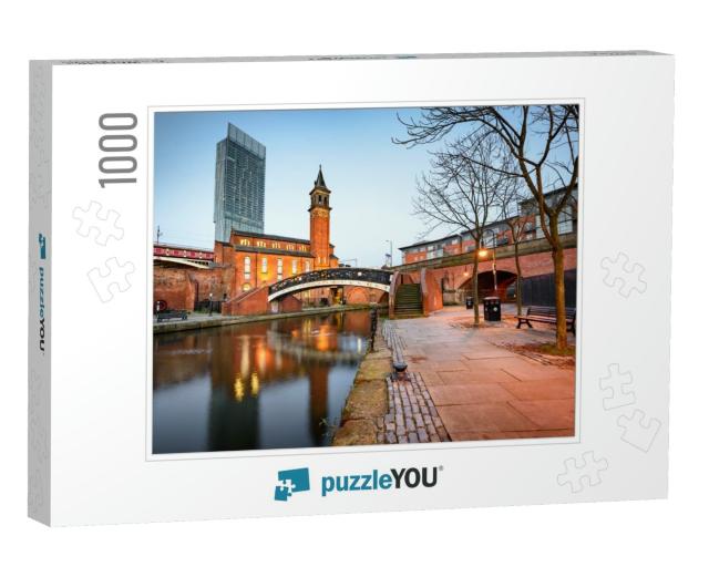 Water Way Canal Area in Manchester, North West England... Jigsaw Puzzle with 1000 pieces