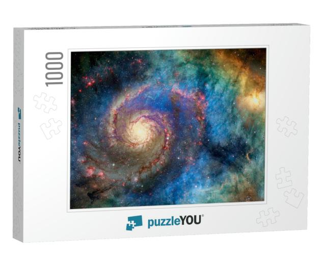Awesome Spiral Galaxy Many Light Years Far from the Earth... Jigsaw Puzzle with 1000 pieces