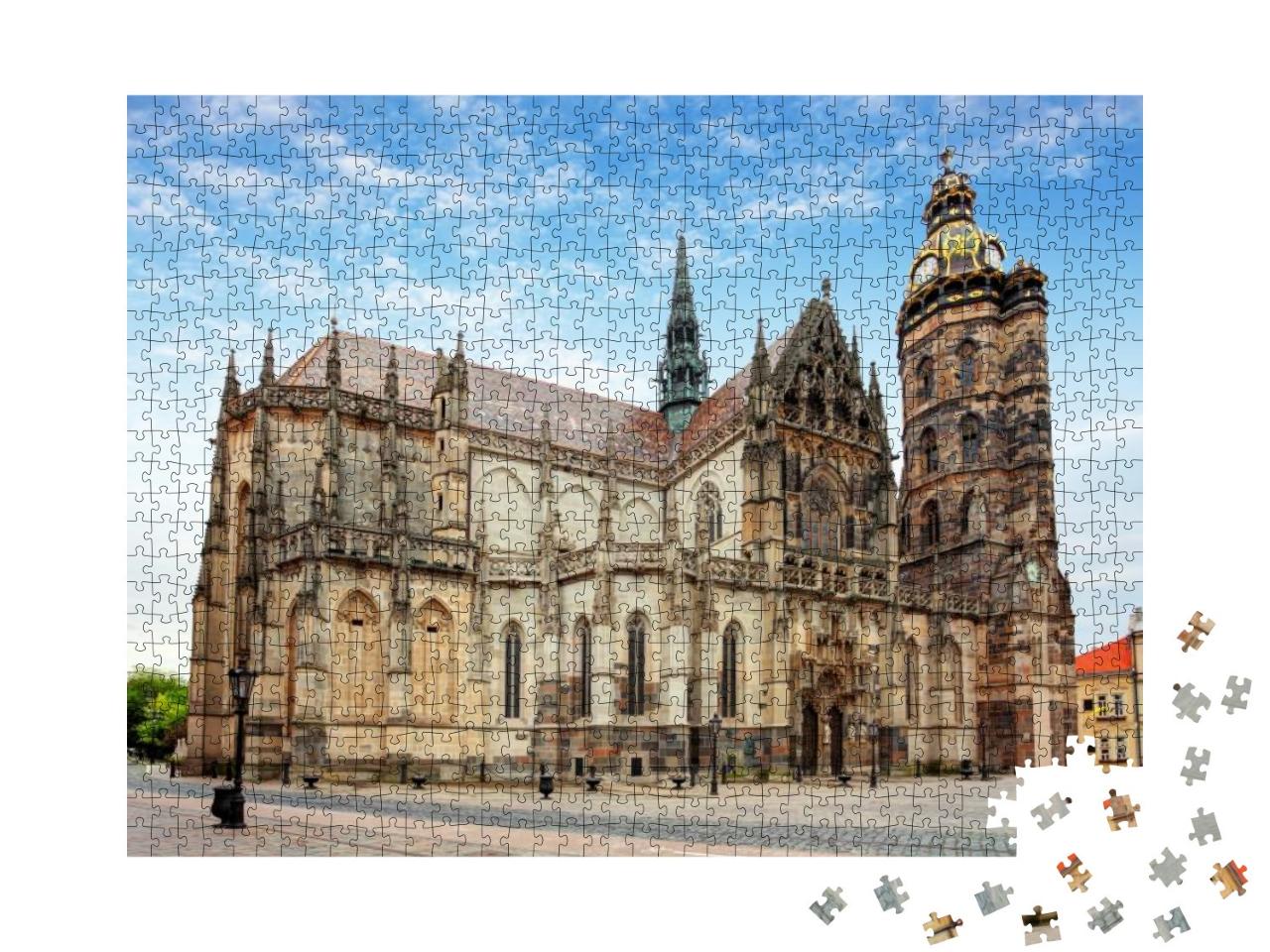 Kosice, Cathedral of St. Elizabeth, Slovakia... Jigsaw Puzzle with 1000 pieces